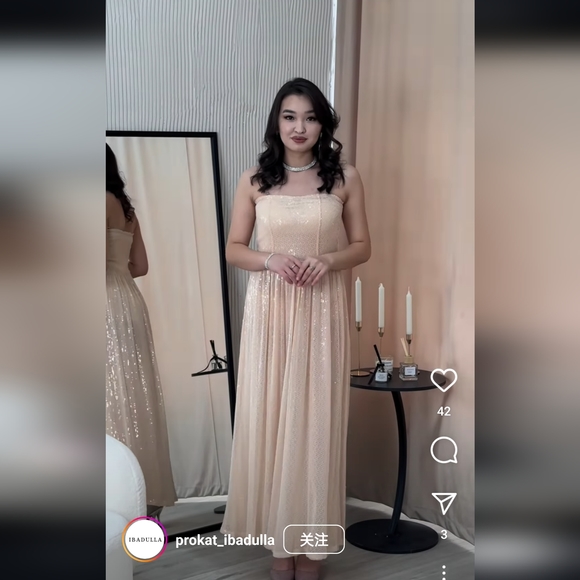 NWT Zara Long Sequin Knit Dress - 2142/071 - Picture 7 of 17